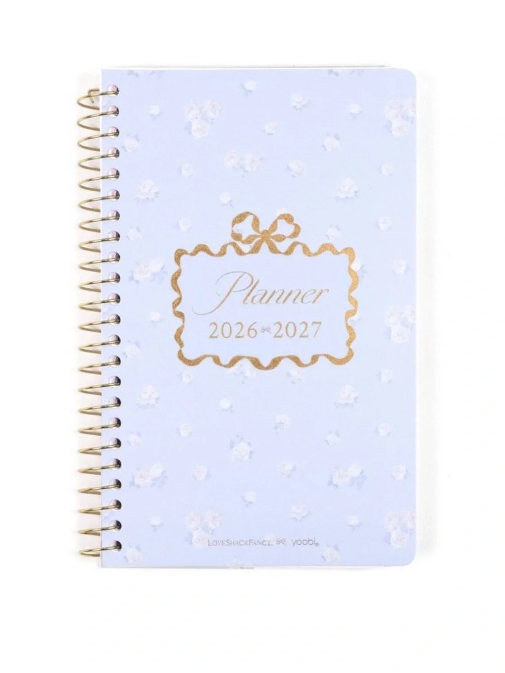 LoveShackFancy Light Blue Floral Student Planner 5
